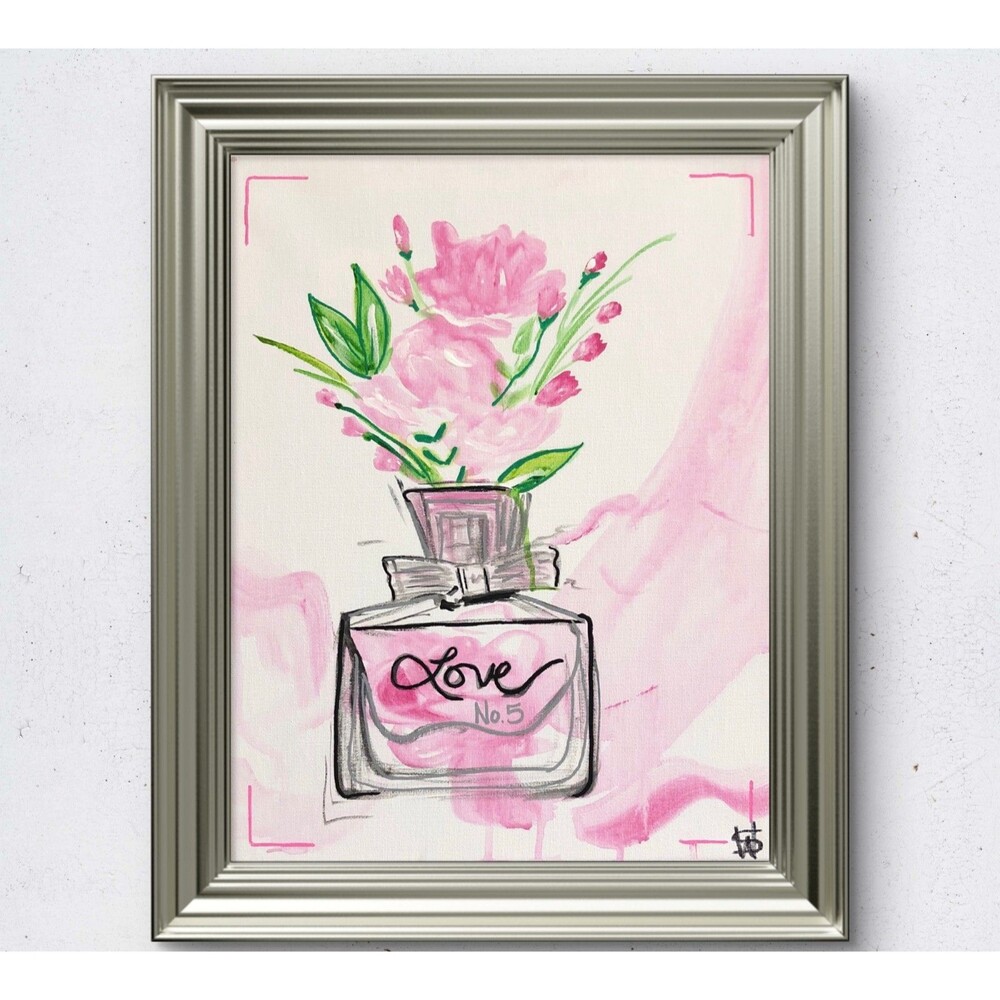 WS original love no. 5 fine art 14X11 canvas modern expressionist painting